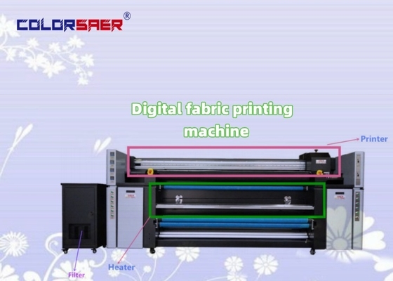 Máy in chuyển nhiệt kỹ thuật số vải cuộn I3200 Hệ thống in vải tự động