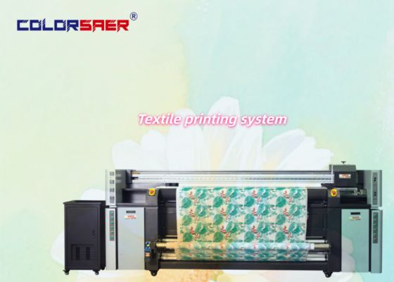 Hệ thống in vải cuộn khổ lớn DPI cao với 4 đầu in i3200, giá cả cạnh tranh