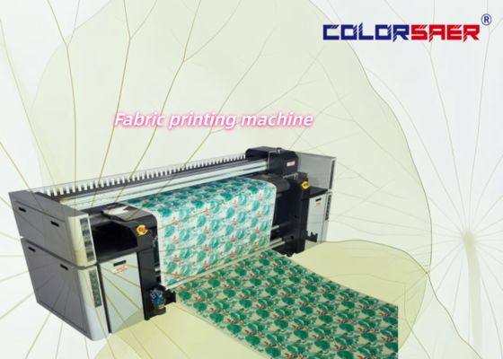 Máy in vải kỹ thuật số in trực tiếp với 3 đầu in Epson i3200, Khổ in tối đa 2200mm và Công suất gia nhiệt 6kw