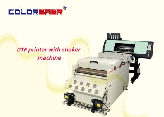 Máy in DTF SAER 60CM khổ A1 kèm máy rắc bột