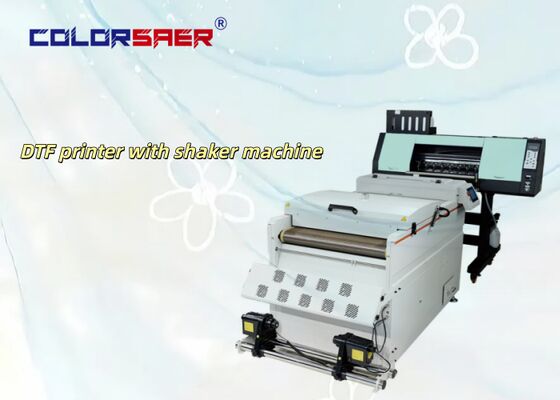 Máy in DTF định dạng lớn trực tiếp với bộ phim với máy pha trộn bột 60cm cho quần áo & áo thun DTF Ink