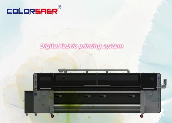 SAER COLOR Nhà máy Giá cạnh tranh Cuộn đến cuộn Sublimation máy in 4 & 8 đầu in Hệ thống in dệt
