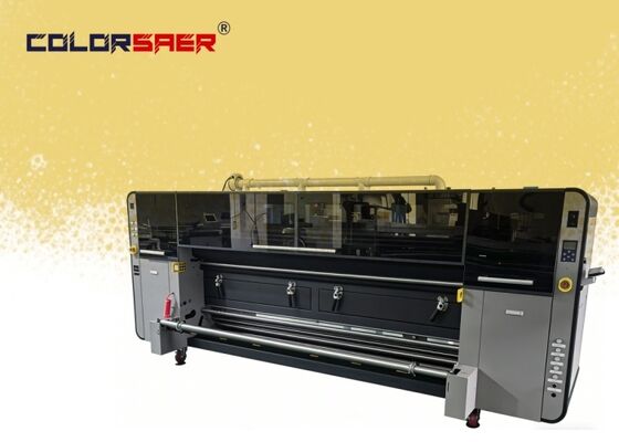 SAER KJ4B-QL In máy in sublimation đầu in với in cuộn và chiều rộng 3200mm cho in dệt may và cờ
