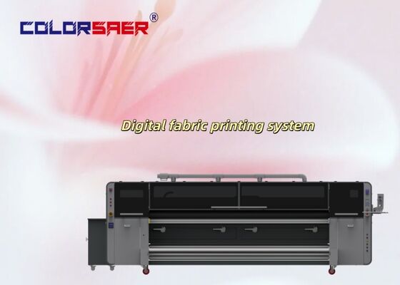 Nhiều màu Mô hình mới i3200 Print Head Inkjet Hệ thống in vải 3200mm Thiết kế vải định dạng lớn