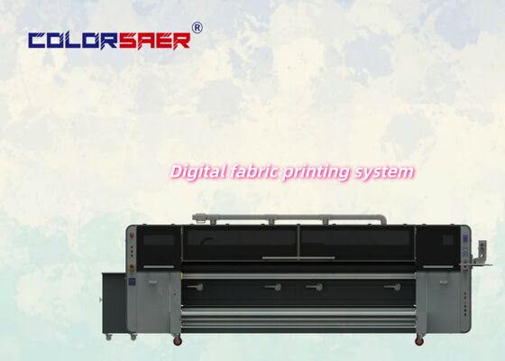 3.2m SAER COLOR Digital Direct to Fabric Sublimation Printer với I3200 4pcs & 8pcs Print Head Textile Plotter cho vải polyester & bông