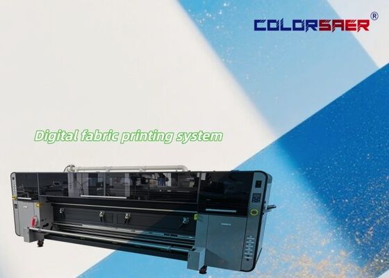 4color/CMYK Digital fabric printing system 3200mm large format textile plotter with KJ4B-QL industrial print head