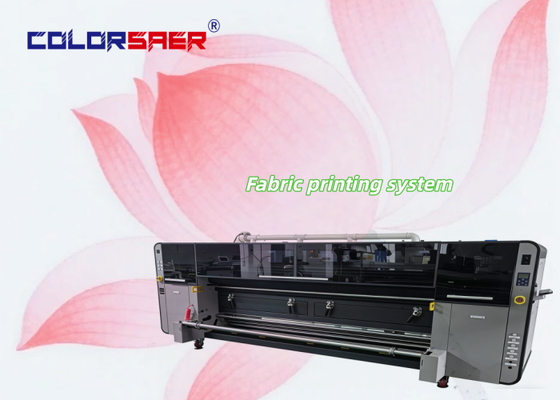 Nhà sản xuất SAER cấp công nghiệp Hệ thống in phun Máy in vải tốc độ cao cho vật liệu Polyester & Cotton