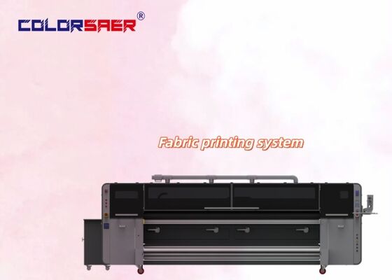 Hệ thống injet màu SAER cho vải bông và polyester cuộn đến cuộn in ấn dệt may với đầu in công nghiệp 4 bộ