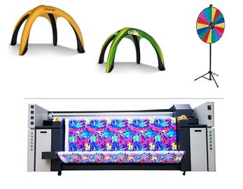 Máy vẽ vải khổ lớn CMYK độ phân giải lớn 1440 DPI trong trường quảng cáo