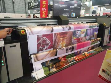 5.5KW Gross Power Máy in dệt khổ lớn định dạng cuộn để cuộn màu CMYK kép