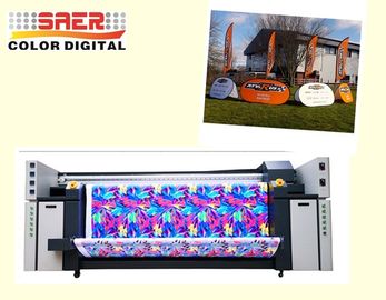 5.5KW Gross Power Máy in dệt khổ lớn định dạng cuộn để cuộn màu CMYK kép
