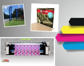 Máy in dệt kỹ thuật số định dạng lớn Cmyk Máy in nóng 6kw cuộn để cuộn tấm