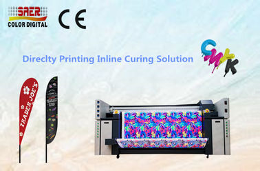 CMYK Máy in vải kỹ thuật số / Bảng bìa Hệ thống in dệt với độ phân giải cao