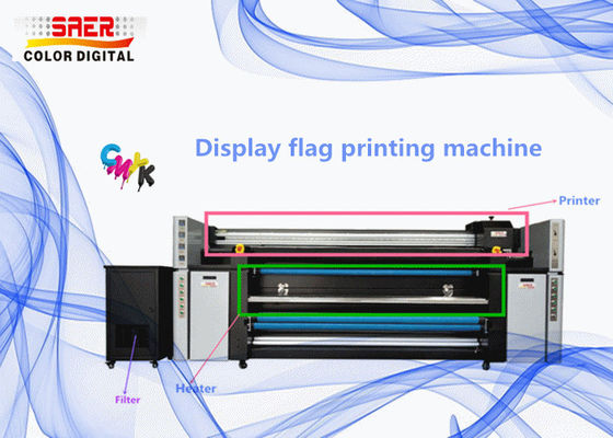 CMYK Hiển thị cờ Máy in dệt phun 1440dpi
