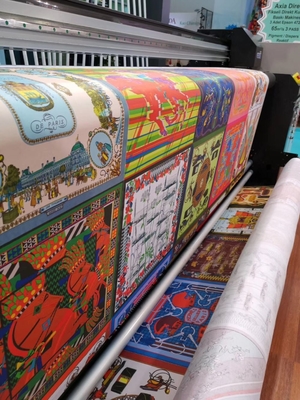 Máy in vải in vải CMYK kép Cấp mực liên tục 3.5KW