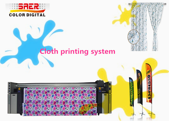 Máy in vải cotton 3.2m cờ 1440dpi 380V