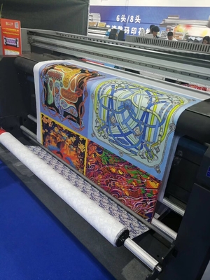 Máy in vải cotton 3.2m cờ 1440dpi 380V