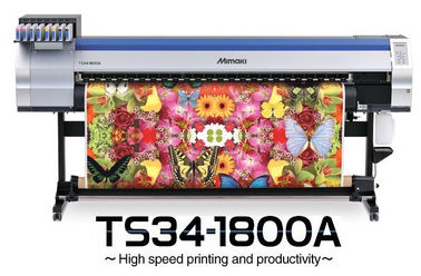 1800mm Thăng hoa Cờ máy in dệt Mimaki với máy gia nhiệt Màu CMYK kép