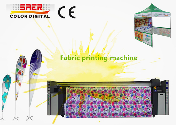 Máy in phun thăng hoa dệt nhuộm CMYK kép khổ lớn