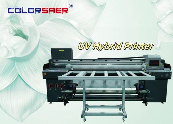 1.8m rộng 3/4 đầu in kỹ thuật số UV Inkjet máy in lai cho cuộn để cuộn và hình dạng bất thường in