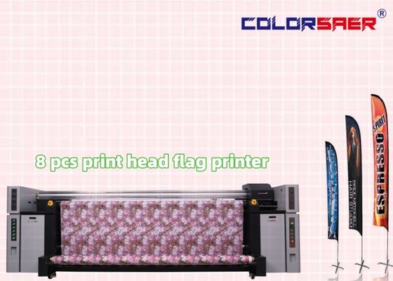 Máy in vải kỹ thuật số SAER I3200 in màu cho cờ, biểu ngữ, vải polyester, in phun, nhuộm thăng hoa