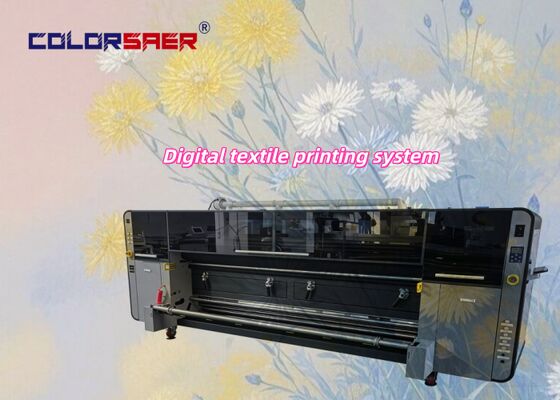 Đầu in công nghiệp tốc độ cao Dye Sublimation Fabric Printing System Roll To Roll Inkjet Plotter