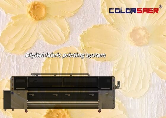 Máy in vải tự động khổ lớn SAER COLOR 3200mm với mực thăng hoa