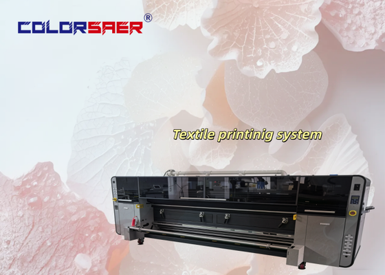 Máy in vải máy in kỹ thuật số tự động 4pcs KJ4B-QL Print Heads Mực dựa trên nước Hệ thống in dệt may cuộn cuộn 1 năm bảo hành