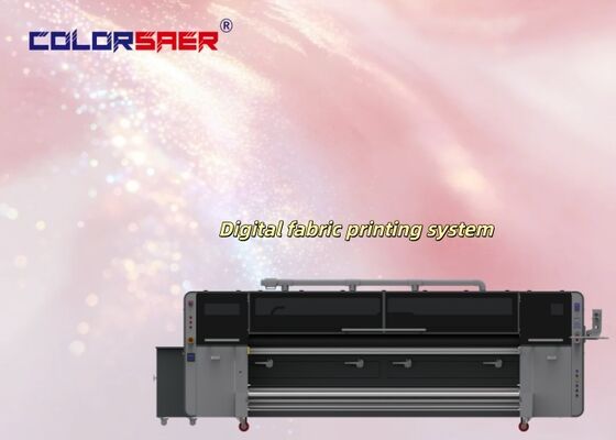Máy in phun dệt kỹ thuật số đầu in công nghiệp SAER KJ4B-QL với chiều rộng in 3200mm và máy vẽ vải cuộn