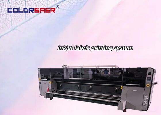 SAER COLOR Máy in vải khổ lớn kỹ thuật số 3200mm, tuổi thọ cao, tự động cuộn sang cuộn