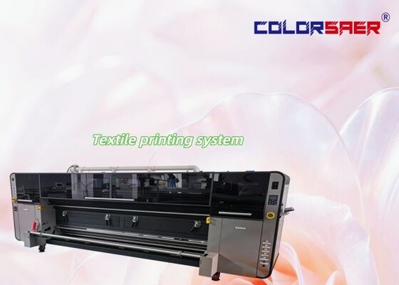 SAER Máy in dệt may tốc độ cao 110m2/h với đầu in KJ4B-QL và máy in sublimation rộng 3200mm