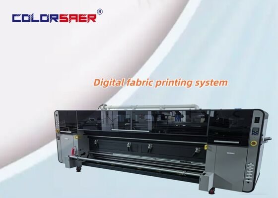 Máy in dệt may kỹ thuật số tự động Roll To Roll với máy sưởi hồng ngoại xa và chiều rộng in 3200mm
