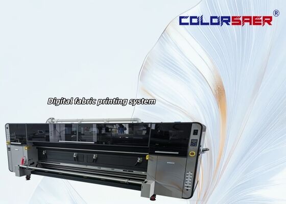 Máy in dệt may kỹ thuật số định dạng lớn màu sắc 3200mm Máy vẽ vải năng suất cao cho vật liệu polyester và bông