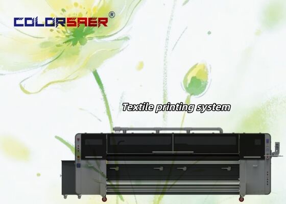Máy in kỹ thuật số công nghiệp khổ 3200mm với 4 đầu in I3200 cho vật liệu Polyester & Cotton